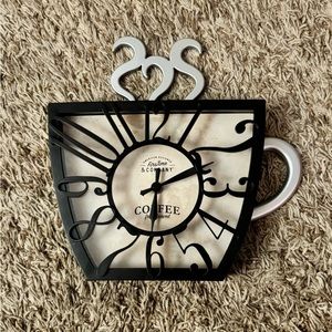 FirsTime & Co. Coffee Mug Wall Clock, Plastic, 11 x 2 x 11.5 inches